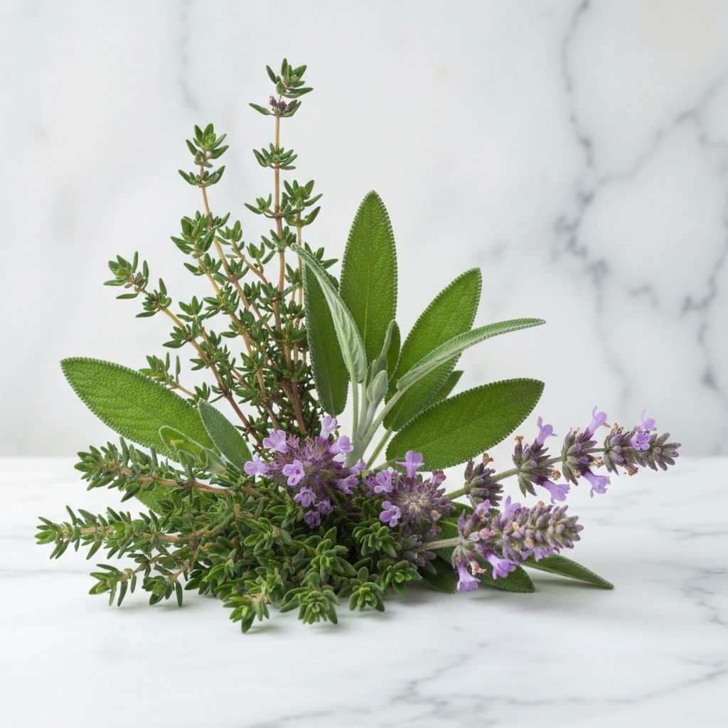 Alpine mountain herbs and botanical ingredients